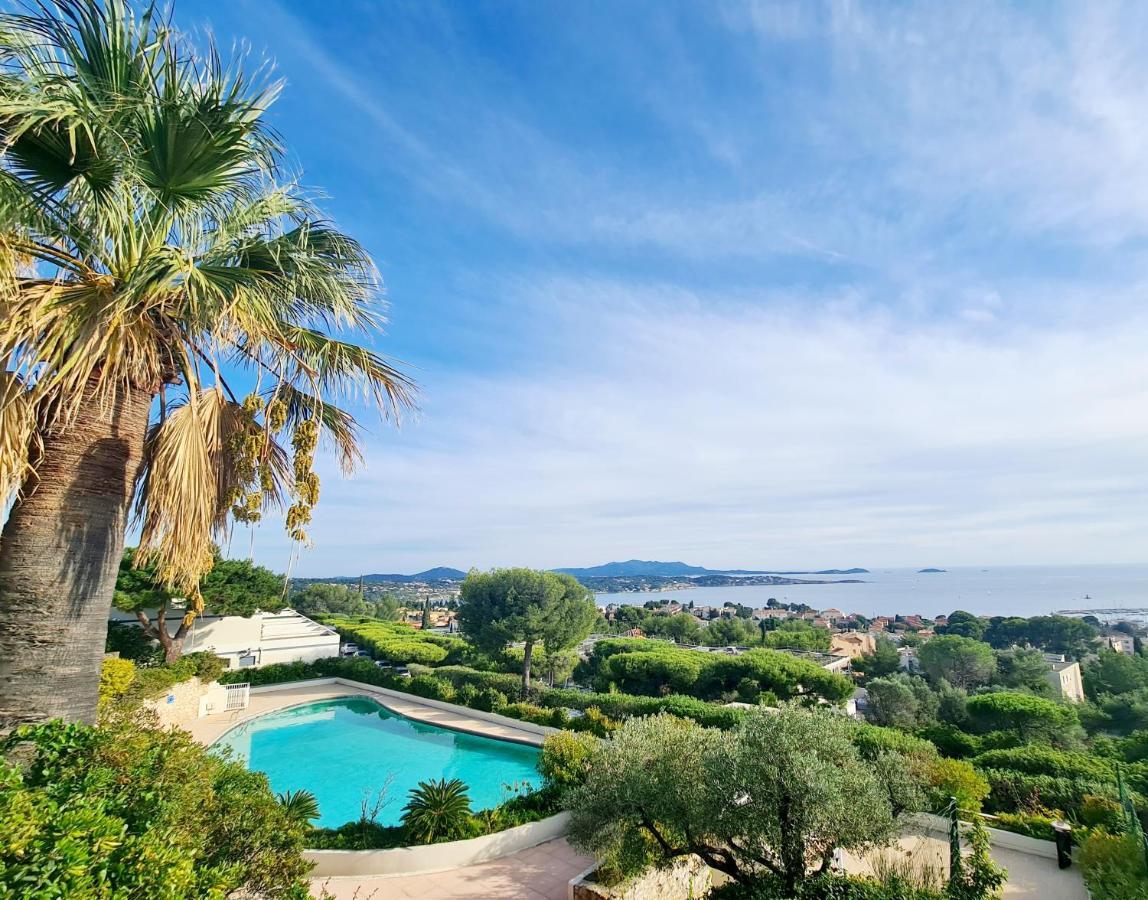 Magnifique Appartement Vue Mer - Grande Terrasse Et Piscine Bandol Exterior photo